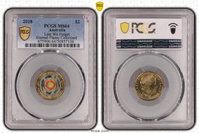 2018 $2 Lest We Forget Eternal Flame Colorized MS64