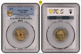 2015 $2 Remembrance Day Colorized In Flanders Fields MS64