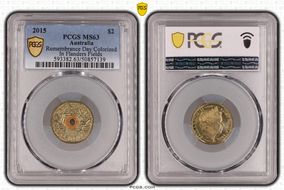 2015 $2 Remembrance Day Colorized In Flanders Fields MS63