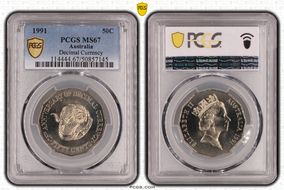 1991 50C Decimal Currency MS67