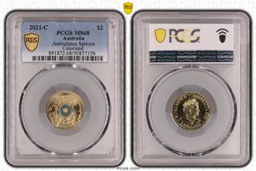 2021-C $2 Ambulance Service Colorized MS68