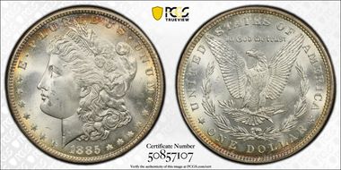 1885 $1 MS65