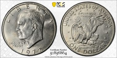 1972-D $1 MS62