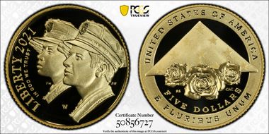 2021-W $5 Nat'l Law Enforcement Mem. PR70DCAM