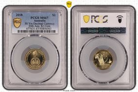 2018 $2 50 Yrs Decimal Currency 30th Ann. $2 Coin MS67
