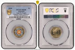 2018 $2 Lest We Forget Eternal Flame Colorized MS68