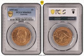 1950 (m) 1D MS65RD