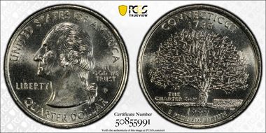 1999-P 25C Connecticut MS64