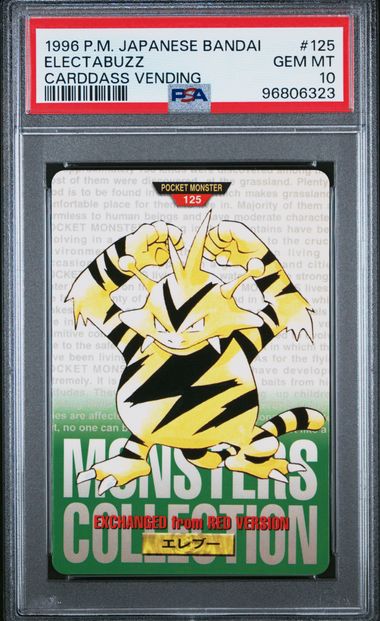 Electabuzz card PSA 10, cert 96806323