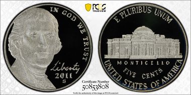 2011-S 5C PR70DCAM