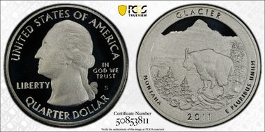 2011-S 25C Glacier NP - Silver PR69DCAM
