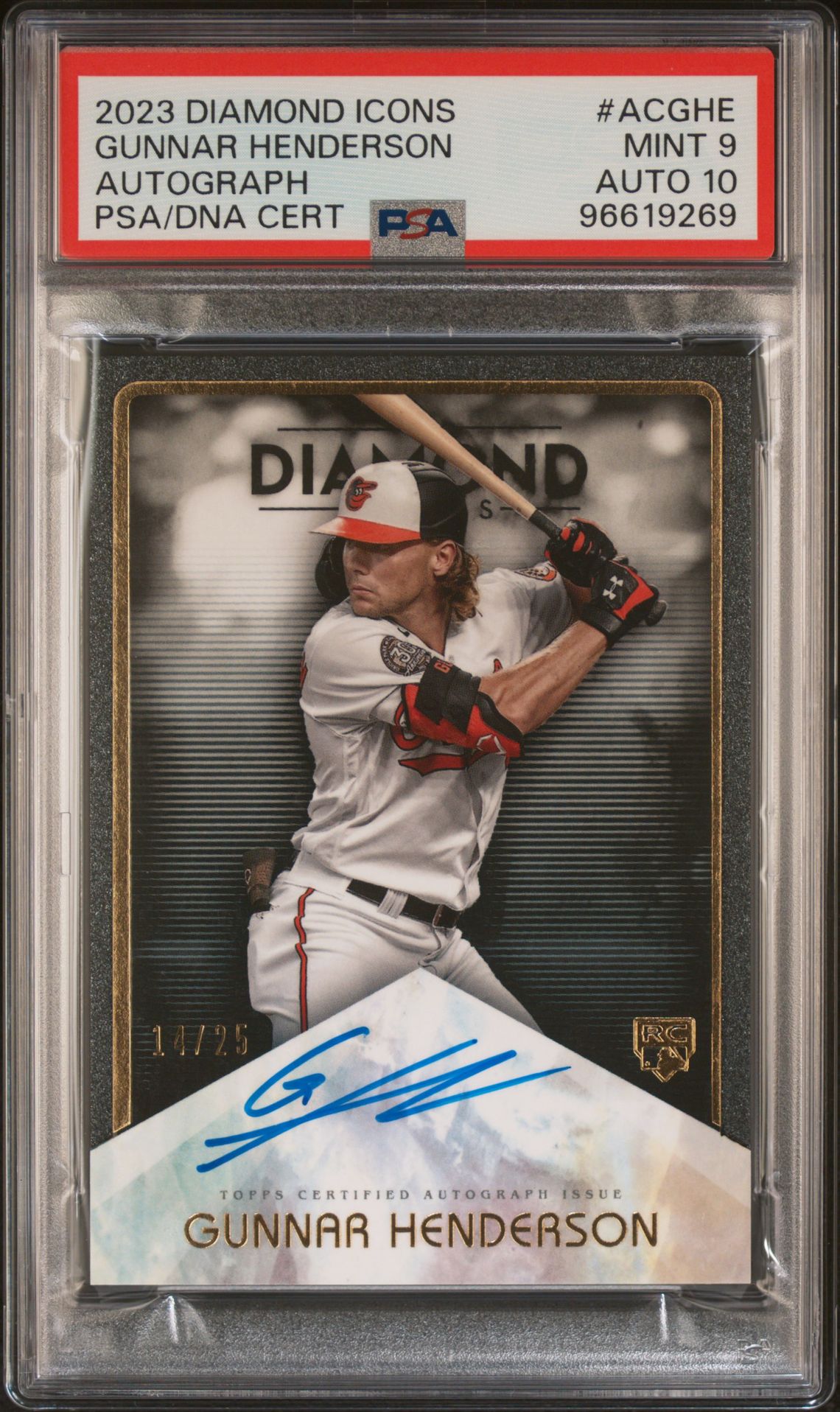 2023 Topps TOPPS DIAMOND ICONS AUTOGRAPHS #ACGHE Gunnar Henderson front