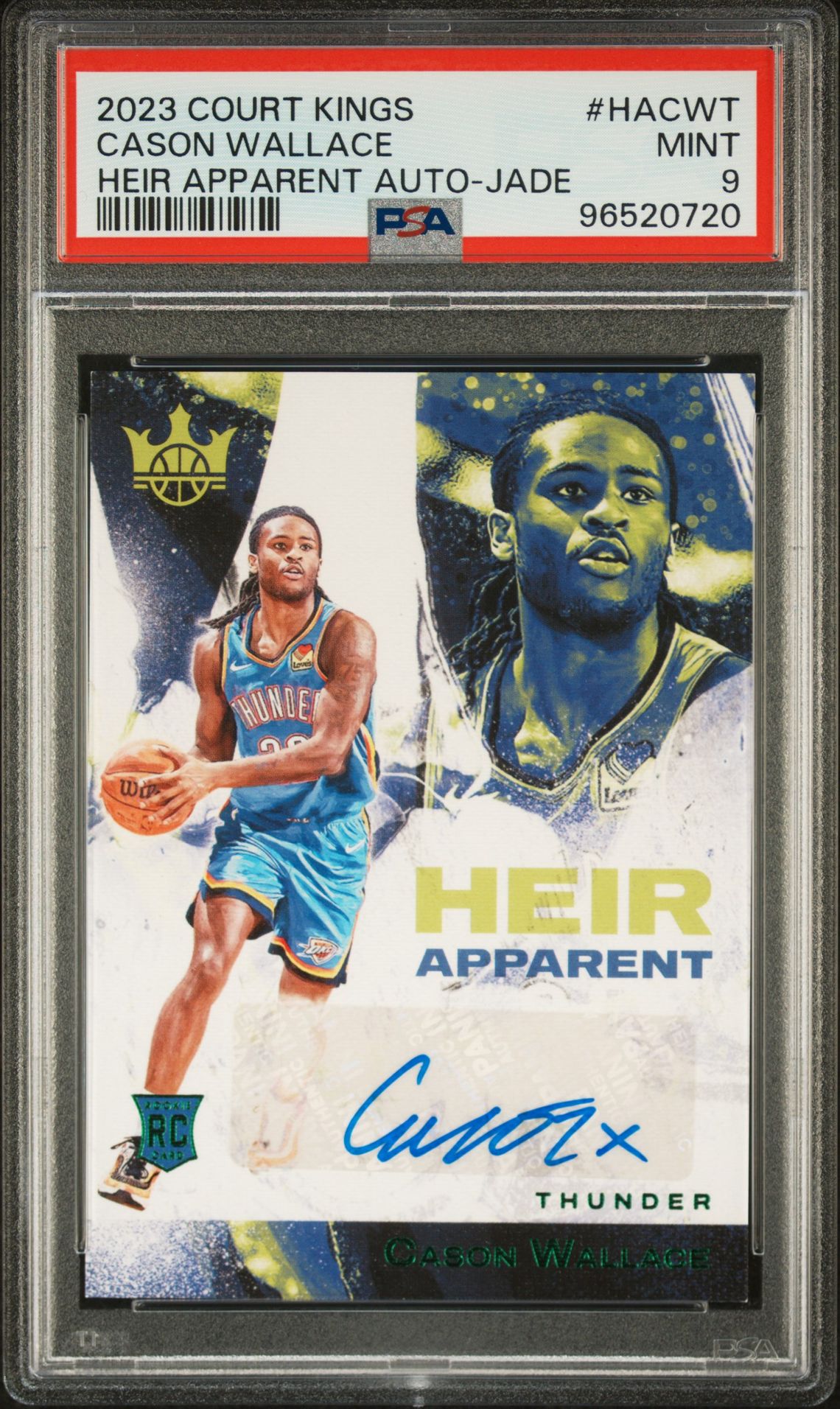 2023 Panini PANINI COURT KINGS HEIR APPARENT AUTOGRAPHS JADE #HACWT Cason Wallace front