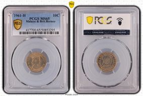 1961-H 10C KM-2 MS65