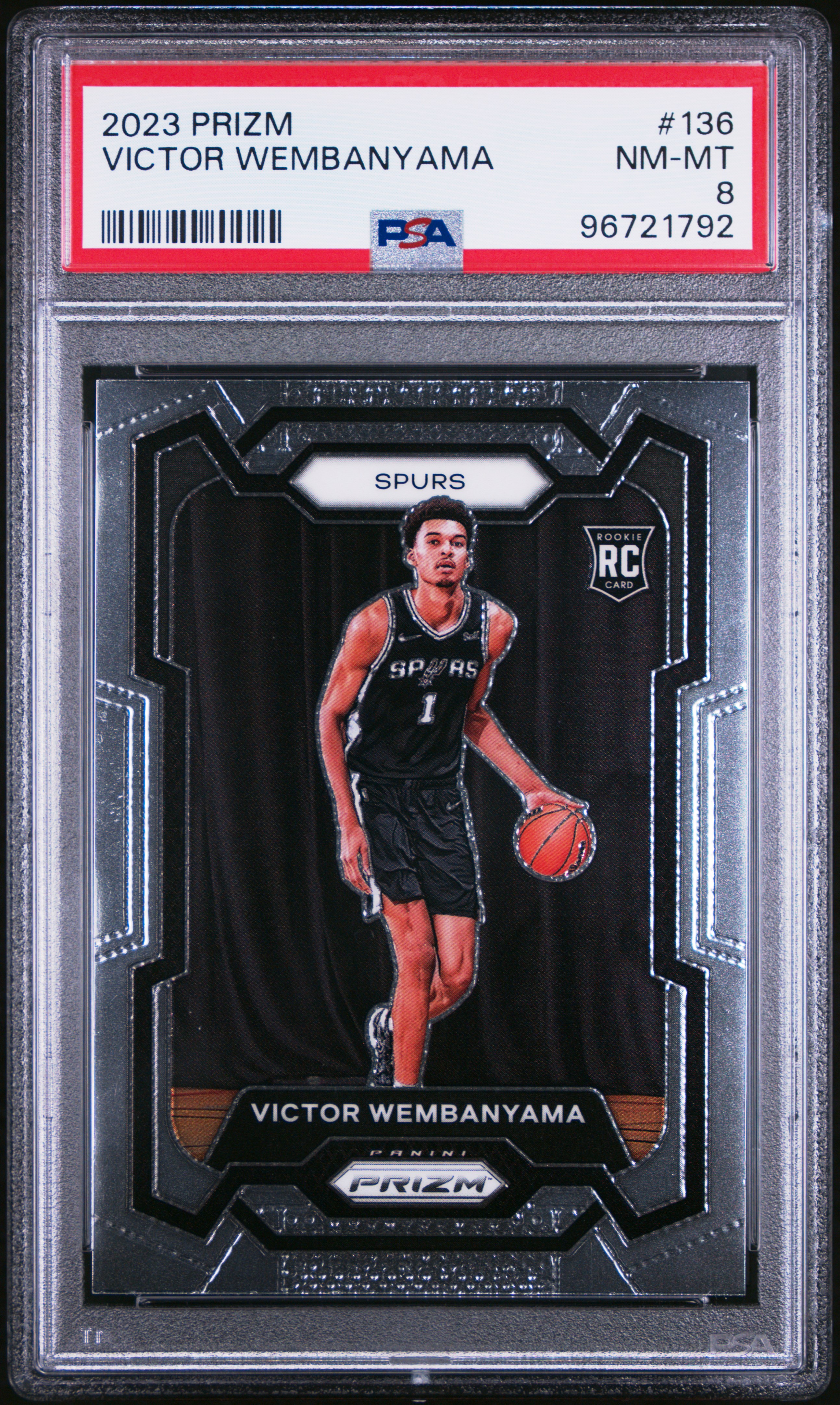 2023 Panini Prizm Victor Wembanyama #136 Nm-Mt 8 front