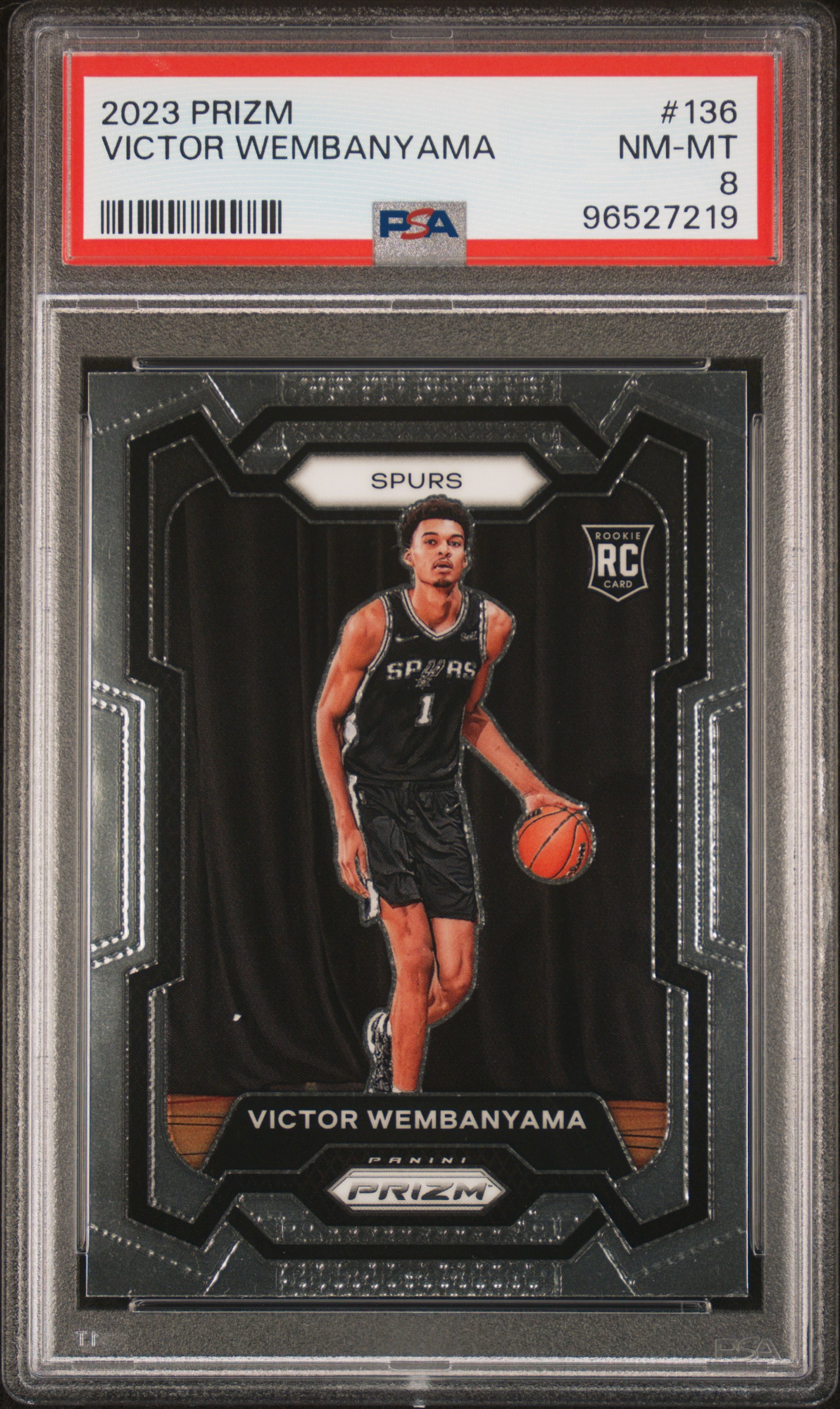 2023 Panini Prizm Victor Wembanyama #136 Nm-Mt 8 front