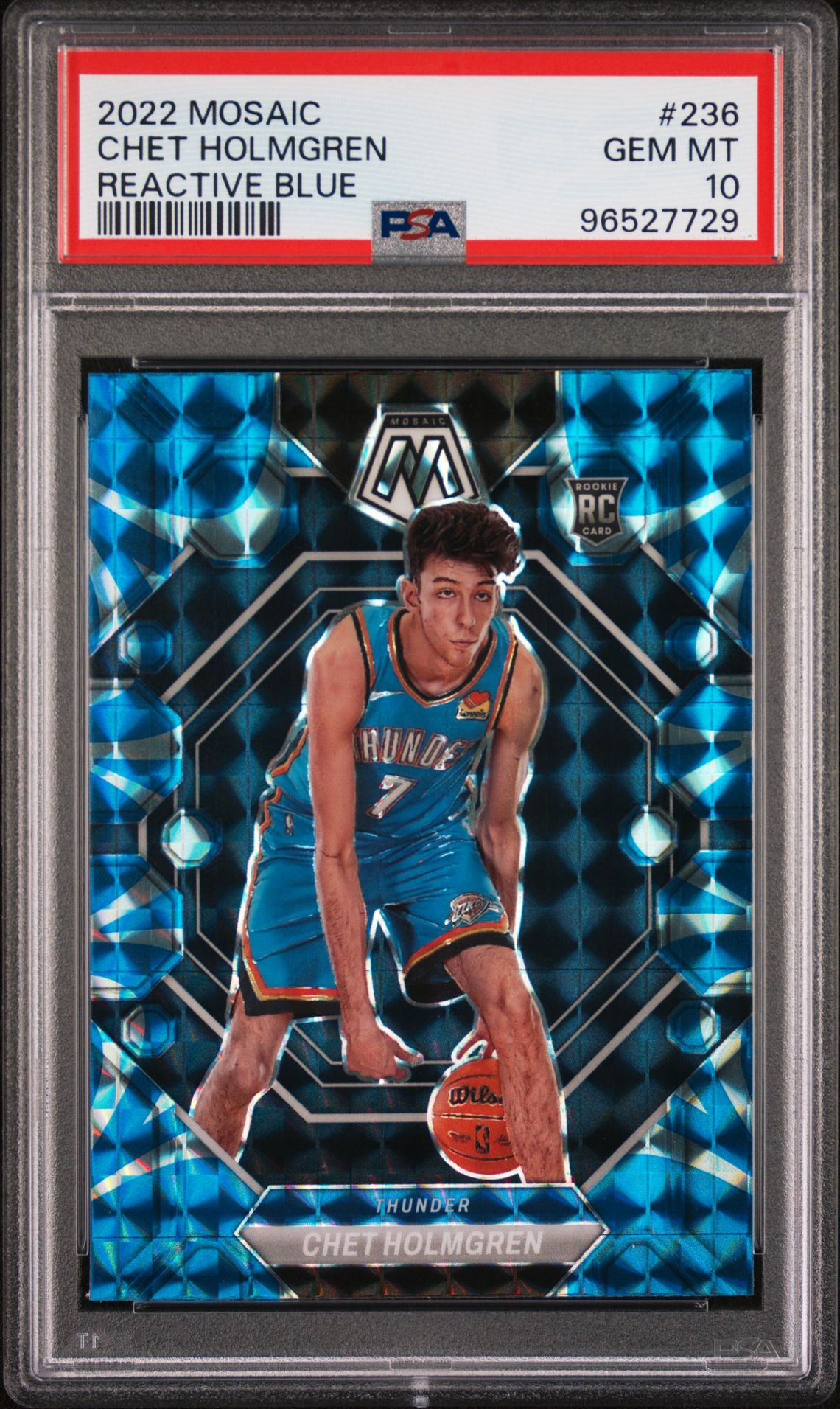 2022 Panini PANINI MOSAIC REACTIVE BLUE #236 Chet Holmgren front