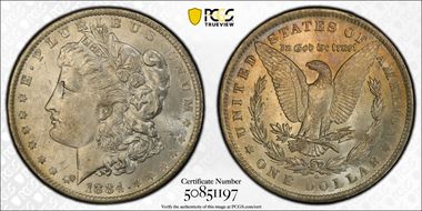 1884-O $1 MS62