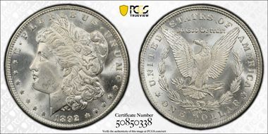 1892-O $1 MS64+ 