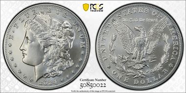 2024 $1 Morgan Dollar MS70