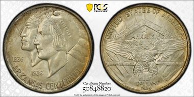 1939-S 50C Arkansas MS66