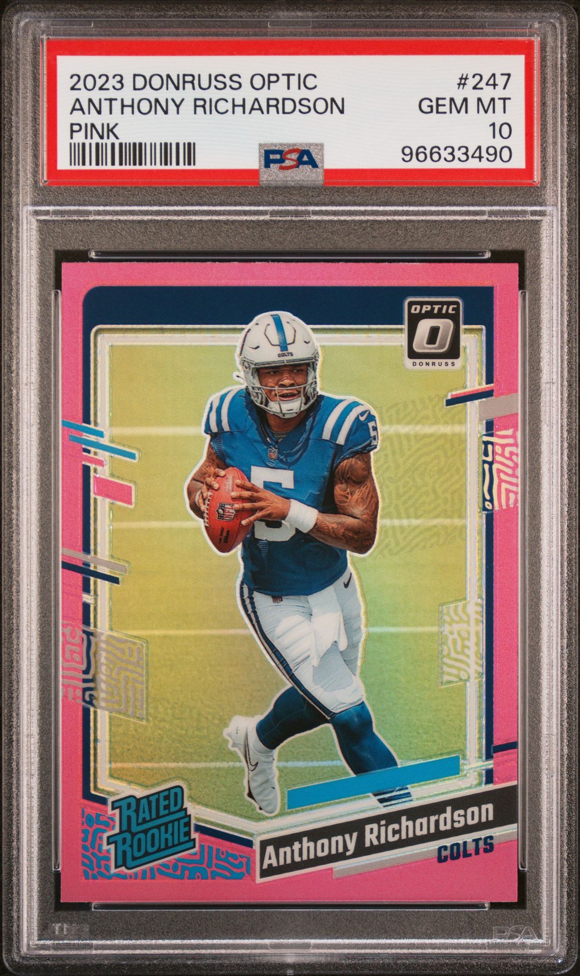 2023 Panini PANINI DONRUSS OPTIC Blue #247 Anthony Richardson front