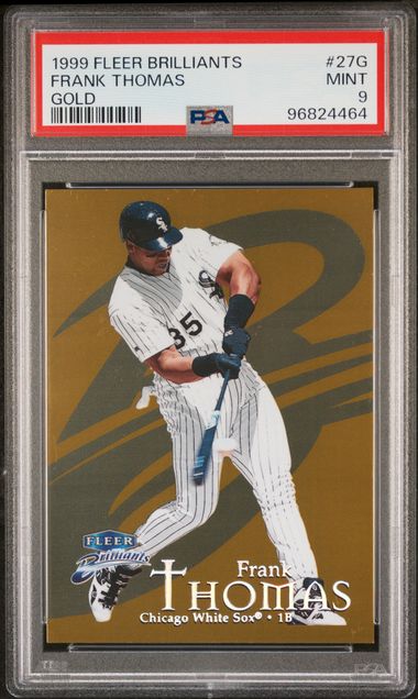 1999 Fleer FLEER BRILLIANTS GOLD #27G Frank Thomas front
