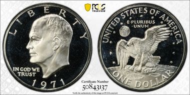 1971-S $1 Silver PR68DCAM