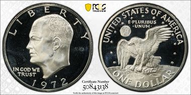 1972-S $1 Silver PR66DCAM