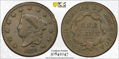 1829 1C Large Letters N1BN