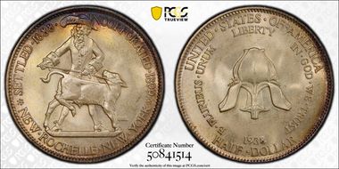 1938 50C New Rochelle MS67+