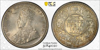 1914(B) Rupee SW-8.27 MS64
