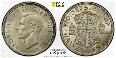 1945 1/2 Cr S-4080 MS64