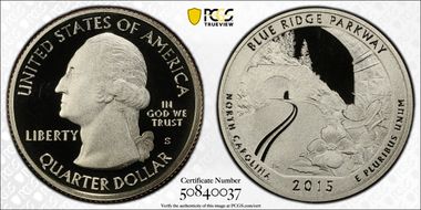 2015-S 25C Blue Ridge Pkwy NP PR69DCAM