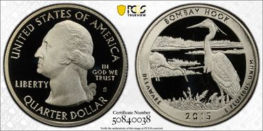 2015-S 25C Bombay Hook NP PR69DCAM