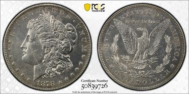 1878 7TF $1 Reverse of 1878 N1