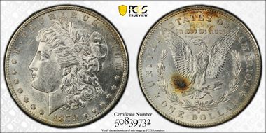 1879-S $1 Reverse of 1878 AU58