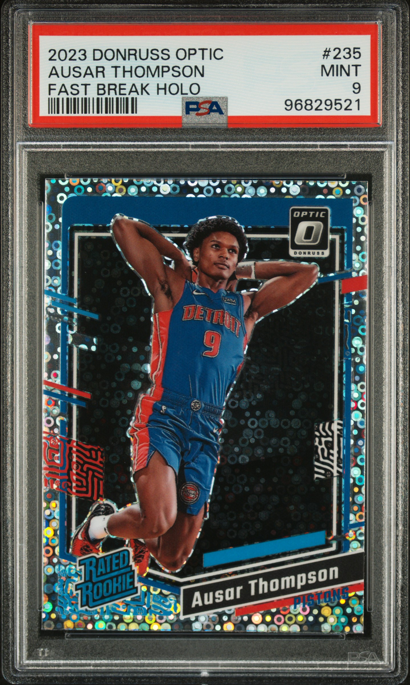 2023 Panini Donruss Optic Ausar Thompson #235 (Fast Break Holo) Mint 9 front