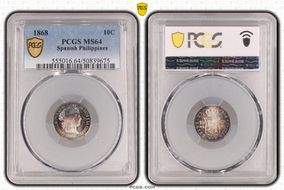 1868 10C MS64