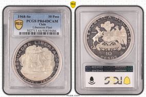 1968-So 10 Peso Liberation Fleet PR64DCAM