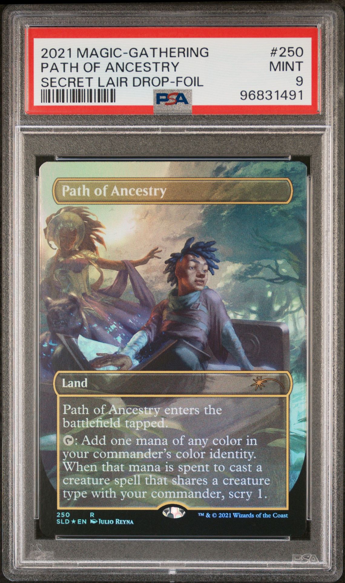2021 MTG MAGIC THE GATHERING SECRET LAIR DROP BLACK IS MAGIC-FOIL #250 Path Of Ancestry front