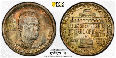 1946-S 50C Booker T. Washington MS67+ 