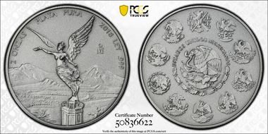 2018-Mo 2 Onza Libertad Ag - Antiqued SP70