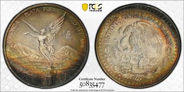 1997-Mo 1/4 oz Libertad Ag MS68