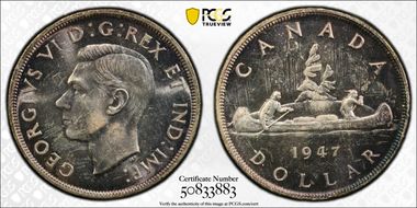 1947 S$1 Blunt 7 MS63