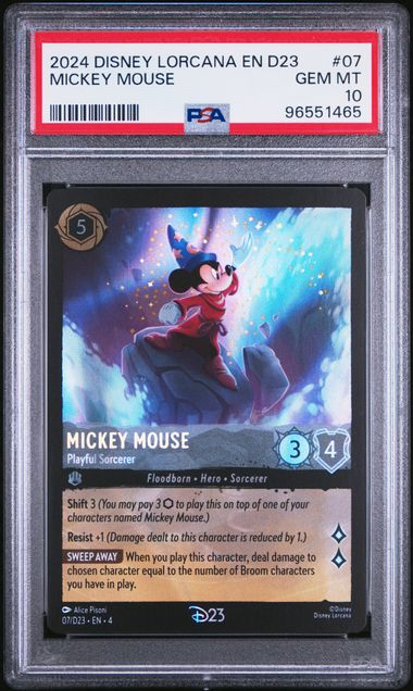 D23 expo2024 イベント限定配布「MICKEY MOUSE」ロルカナ Disney D23 Expo 2024 Lorcana Promo Set Playful Sorcerer