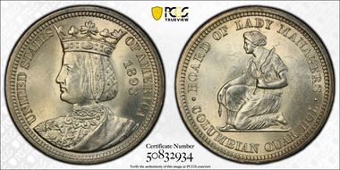 1893 25C Isabella MS63