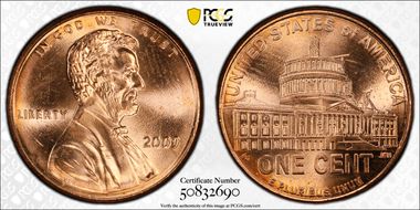 2009 1C Lincoln-Presidency MS65RD