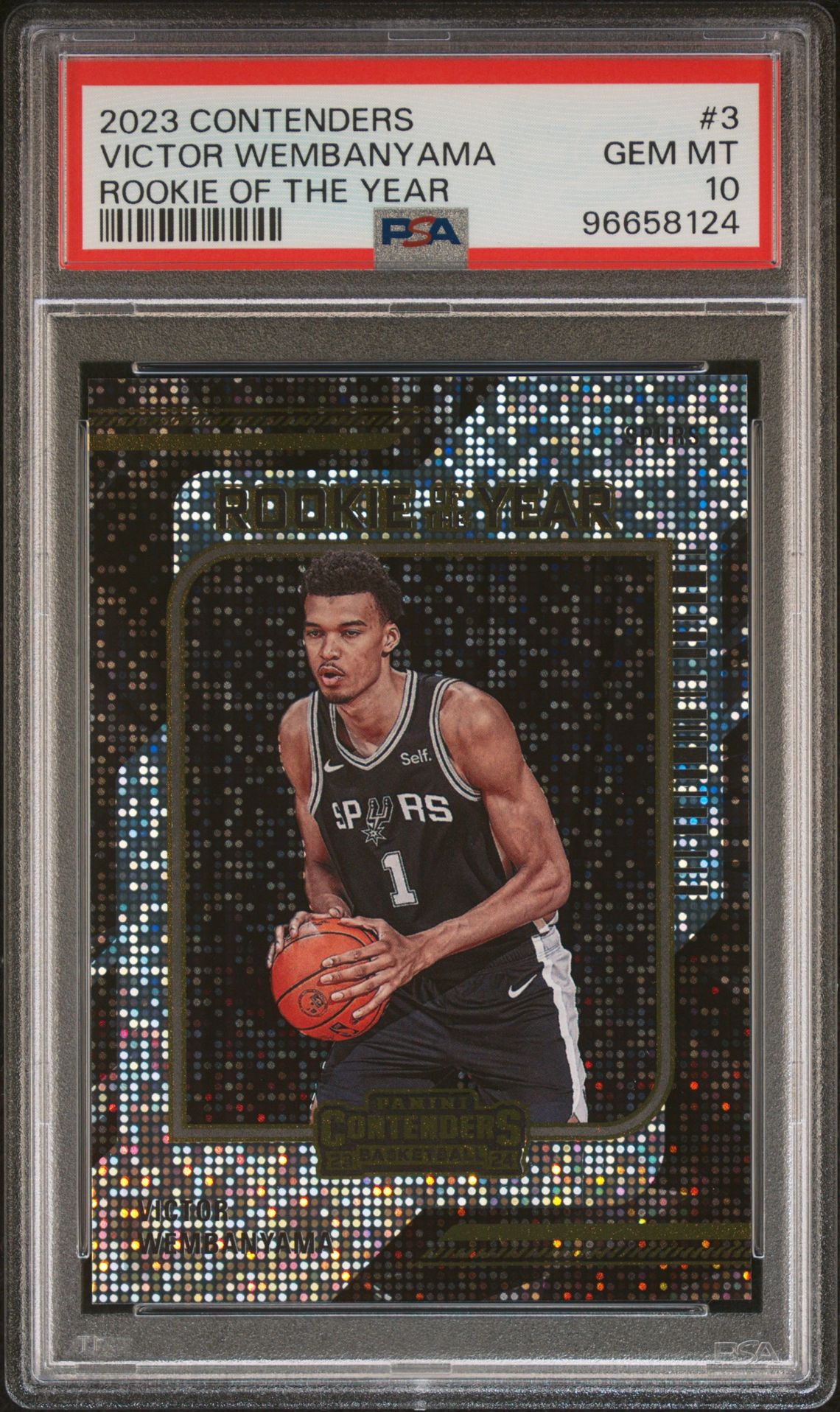2023 Panini PANINI CONTENDERS ROOKIE OF THE YEAR CONTENDERS #3 Victor Wembanyama front