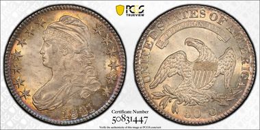 1821 50C MS64+